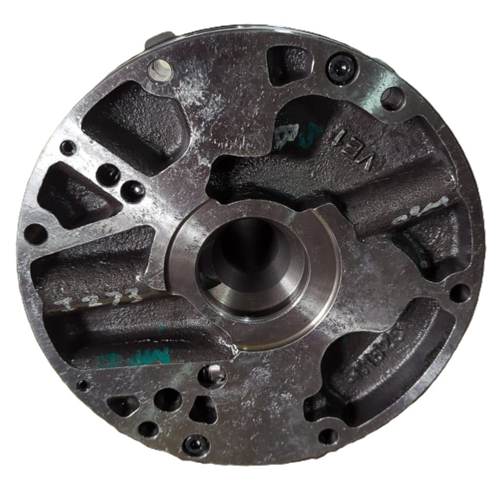 Carraro 134725 Charging Pump back view showing port and gear housing.